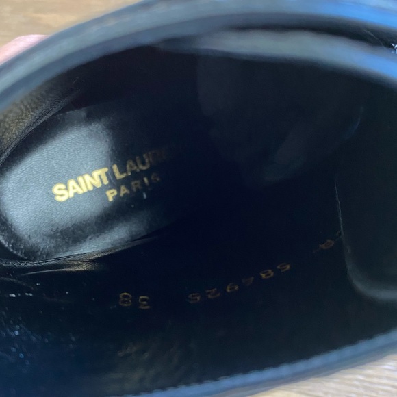 NIB Saint Laurent Kiki 55 Lace Up booties - Picture 10 of 10